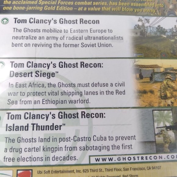 2003 Tom Clancy's Ghost Recon Gold Edition PC CD-ROM Software - Picture 6 of 8